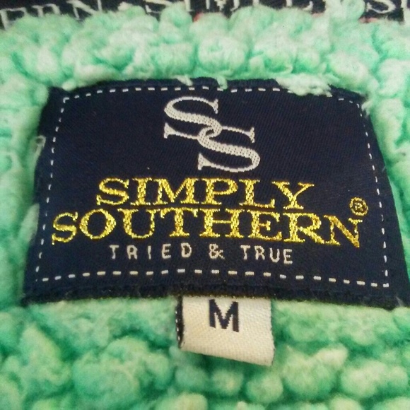 Simply Southern teddy bear half zip pullover - Picture 6 of 8
